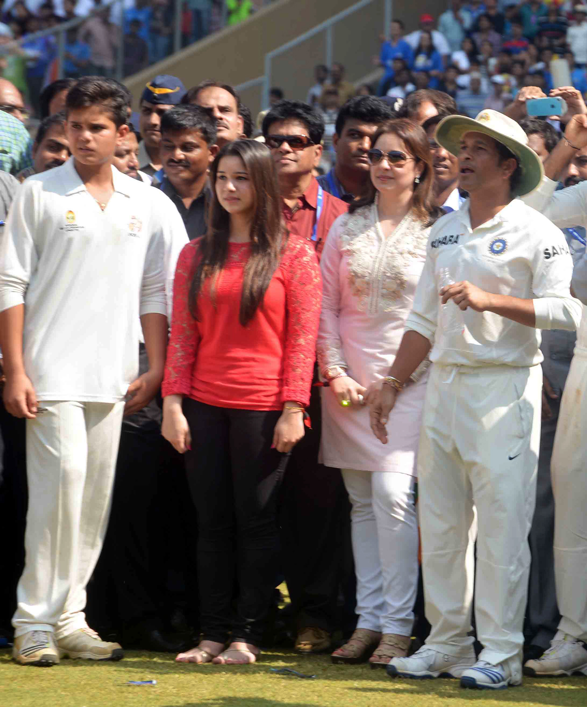 SACHIN TENDULKAR AT WANKHEDE.