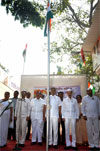 126th CONGRESS FOUNDATION DAY CELEBRATED AT RAJIV GANDHI BHAVAN BY MUMBAI CONGRESS