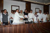 CONGRESS & NCP SEAT'S DISTRIBUTION COMPLETE FOR BMC ELECTION ON OCCASION ALL CONGRESS & NCP LEADER'S AT VARSHA BUNGLOW.