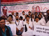 Congress Party Leaders with Malegaon Bomb Blast victims Families Protest Agitation at Azad Maidan.