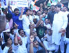 Congress Leaders Protest near Tilak Bhavan Dadar on Arrest of Rahul Gandhi in Madhya Pradesh.