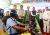 Chief Minister Devendra Fadnavis & Shivsena Chief Udhav Thackarey at Marine Drive Inaugurates Emergency Ambulance Bike Services.