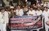 Congress Party Candle Vigil March Protest Agitation at Thane.
