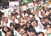 Congress Party Celebrated Congress Day in Mumbai at Tejpal Hall August Kranti Maidan Peace March Rally from Kranti Maidan to Girgaon Chowpatty Lokmanya Tilak Smarak.