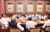 PWD Minister Ashok Chavan Meeting with PWD Dept Officials at Sahiyadri Guest House.