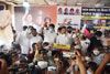 MRCC and MPCC Protest Against Modi Government at Mumabi Congress Office.