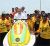 UNION MINSTER OF STATE HOME & TELE COMMUNICATIONS AND IT SHRI.GURUDAS KAMAT INAUGRATES BARUDGAR WATER AMBULANCE FOR WATER RESCUE OPERATION AT JUHU CHOWPATTY. UNION MINSTER OF STATE HOME & TELE COMMUNICATIONS AND IT SHRI.GURUDAS KAMAT INAUGRATES BARUDGAR WATER AMBULANCE FOR WATER RESCUE OPERATION AT JUHU CHOWPATTY.