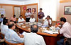 MINISTER NARAYANRAO RANE & GULABRAO DEVKAR MEETING AT MANTRALAYA.