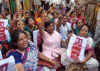 RPI PROTEST AGAINST GAS CYLINDER PRICE HIKE AT AZAD MAIDAN. RPI PROTEST AGAINST GAS CYLINDER PRICE HIKE AT AZAD MAIDAN.