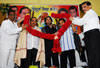 MINISTER NARAYANRAO RANE,M.P.NILESH RANE,YOUTH CONGRES LEADER NITESH RANE AT SHIRDI. MINISTER NARAYANRAO RANE,M.P.NILESH RANE,YOUTH CONGRES LEADER NITESH RANE AT SHIRDI.