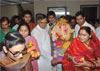 MUMBAI CONGRESS PRESIDENT & MLA KRIPA SHANKAR SINGH ON THE WAY FOR GANESH VISERJAN AT BANDRA