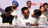 CHIEF MINISTER PRITHVIRAJ CHAVAN,DY CHIEF MINISTER AJITDADA PAWAR,MINISTER'S & STATE MINISTER'S AT Y.B.CHAVAN CENTER NARIMAN POINT.