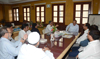 MLA AMIN PATEL MEETING WITH ADDITIONAL MUNICIPAL COMMISSIONER (CITY) MOHAN ADATANI AT BMC HEAD OFFICE.