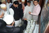 CHIEF MINISTER PRITHVIRAJ CHAVAN,UNION STATE MINISTER MILIND DEORA & MLA AMIN PATEL ON PROJECT BHENDI BAZAR REDEVELOPMENT AT BOHRI MOHALLA.
