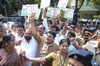 MRCC President Sanjay Nirupam with Congress Team Protest Against Prime Minister Narendra Modi at Colaba.