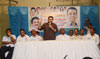 Mumbai Congress President Sanjay Nirupam during Congress Karyakarta Shibir at Prabhodhankar Thackarey Hall Sewree. Mumbai Congress President Sanjay Nirupam during Congress Karyakarta Shibir at Prabhodhankar Thackarey Hall Sewree.