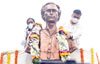 Congress Party Leaders  Paying Floral Tribute to Lokshahir Annabhau Sathe to his Statue at Chembur.