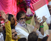 Super Star Amitabh Bachchan & Ashwarya Rai Bachchan For "Lal Baugh Raja" Ganpati Darshan.