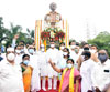Congress Party Leaders Paying Floral Tribute to Lokshahir Annabhau Sathe to his Statue at Chembur.