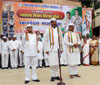CHIEF MINISTER PRITHVIRAJ CHAVAN ,MPCC PRESIDENT MANIKRAO THAKRE & SEVADAL STATE CHAIRMAN CHANDRKANT DAYMAA HOSTING FLAG ON INDEPENDENCE DAY AT TILAK BHAVAN DADAR. CHIEF MINISTER PRITHVIRAJ CHAVAN ,MPCC PRESIDENT MANIKRAO THAKRE & SEVADAL STATE CHAIRMAN CHANDRKANT DAYMAA HOSTING FLAG ON INDEPENDENCE DAY AT TILAK BHAVAN DADAR.