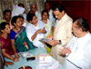 DY CHIEF MINISTER AJIT DADA PAWAR ON OCCASION RAKHI PORNIMA AT NCP OFFICE. DY CHIEF MINISTER AJIT DADA PAWAR ON OCCASION RAKHI PORNIMA AT NCP OFFICE.