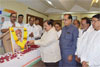 Mumbai Congress Paying  Tribute to Chhatrapati Rajarshi Shahu Maharaj on his Birth Anniversary at Rajiv Gandhi  Bhavan.