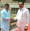 GUARDIAN MINISTER JAYANT PATIL GREETS STATE MINISTER SACHIN AHIR ON HIS BIRTHDAY AT VIDHAN BHAVAN MUMBAI.