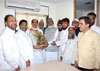 MLC HUSAIN DALVI AT GANDHI BHAVAN. MLC HUSAIN DALVI AT GANDHI BHAVAN.
