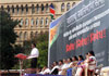 MNS CHIEF RAJ THAKRE PROTEST RALLY FROM GIRGAON CHOWPATY TO AZAD MAIDAN.