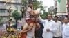 GOVINDA CELEBRETION IN MUMBAI ON OCCASION GUARDIAN MINISTER OF MUMBAI JAYANTRAO PATIL AT BYCULLA.