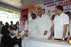 AICC MINORITY CELL PRESIDENT IMRAN KIDWAI IN FUNCTION AT RAJIV GANDHI BHAVAN AZAD MAIDAN.