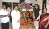 GANPATI POOJA MUMBAI YOUTH CONGRESS GANESH YADAV ON OCCASION MINISTER SURESH SHETTY AT MATUNGA.
