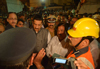 CHIEF MINISTER PRITHVIRAJ CHAVAN VISIT AT THE SPOT WERE BUILDING COLLAPSED AT DOCKYARD.