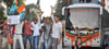 MUMBAI NSUI PROTEST AGANIST BJP "JAN CHETANA YATRA" AT BHANDUP.