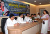 MINISTER SANJAY DEVTALE ON JANTA DARBAR AT GANDHI BHAVAN.