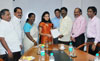 South Mumbai Shivsena MP Arvind Sawant With Delegation at Workhardt Hospital BKC.