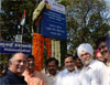 NAMING CEREMONY OF FREEDOM FIGHTER RAGHUVIRSINGH MANHAS CHOWK AT KALINA UNIVERSITY ON OCCASION M.P.& EX.UNION MINISTER GURUDAS KAMAT & MRCC PRESIDENT KRIPASHANKAR SINGH.