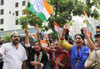 Mumbai Mahila Congress Protest at Minister Pankaja Munde Worli Residence.