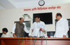 Congress Leader's Press Conference at Vidhan Bhavan.