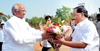NCP CHIEF & UNION MINISTER SHARAD PAWAR & MINISTER NARAYANRAO RANE AT KANKAVLI.