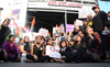 North-West Mahila Congress Committee Protest Justice For ASIFA at Andheri Station.