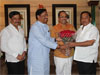 NCP CANDIDATE FOR KONKAN LOCAL BODIES ANIL TATKARE & MINISTER SUNIL TATKRE MEETS MINISTER NARAYANRAO RANE AT SWANAND BANGLOW BANDRA.