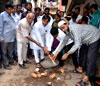 WARD NO 223 MUNICIPAL CORPORATER JAVED JUNEJA AT MAJID BANDAR.