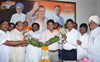 UNION MINISTER OF STATE (INDEPENDENT CHARGE) MANISH TEWARI VISIT AT MUMBAI CONGRESS RAJIV GANDHI BHAVAN AZAD MAIDAN.
