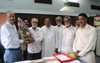 CONGRESS LEADER MAHENDRA SALVI MEETS BMC DY. COMMISSIONER (SWM) PRAKASH PATIL AT BMC HEAD OFFICE.