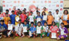 Union Minister Of State & MP.Milind Deora During South Mumbai Junior Soccer Challenger-2013 At Western Railway Ground Lower Parel.