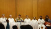 Chief Minister Devendra Fadnavis & Shivsena Leader's Joint Press Conference at Shayadri Guest House.