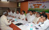 SOUTH MUMBAI CONGRESS PARTY CANDIDATE INTERVIEW ON OCCASION UNION MINSITER OF STATE MILIND DEORA, MINISTER SURESH SHETTY,MLA AMIN PATEL,MLA MADHU CHAVAN AT TARDEO.