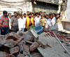 Minister of State for Social Justice & Empowerment Ramdas Athawale visit Building Collapse at Mankhurd .