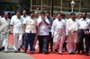 BJP LEADER NITIN GADKARI AT VIDHAN BHAVAN IN MUMBAI.